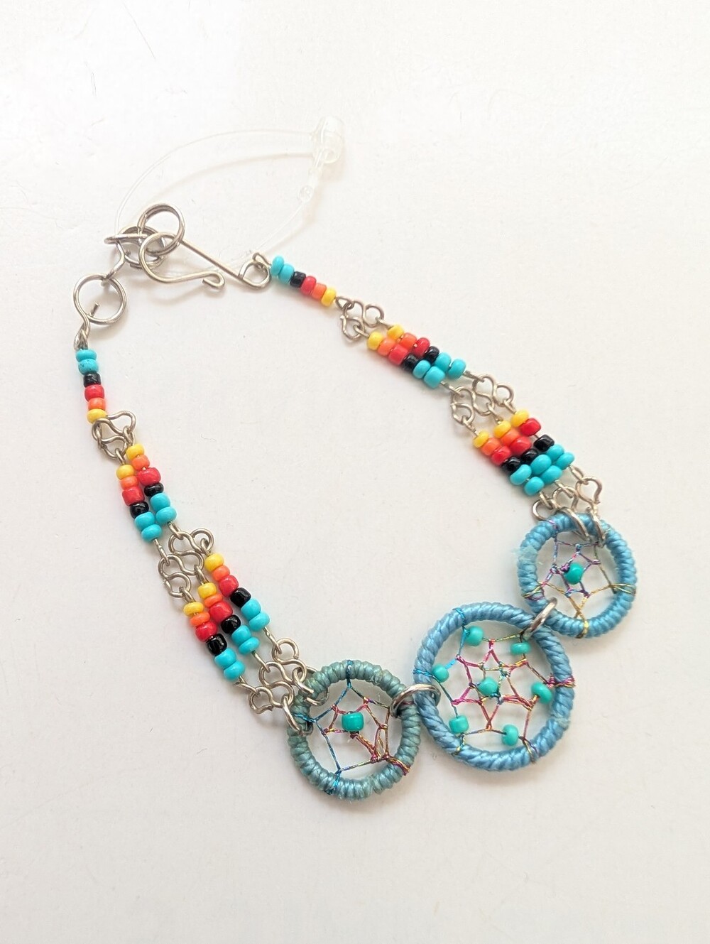 Southwestern Western Native Tribal Dream Catcher Hook Adjustable Bracelet